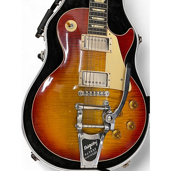 Used 2016 Gibson 1958 Reissue Les Paul Flame Top Heritage Cherry Sunburst Solid Body Electric Guitar