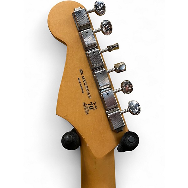 Used Fender 70TH ANNIVERSARY STRATOCASTER NEBULA NOIR Solid Body Electric Guitar