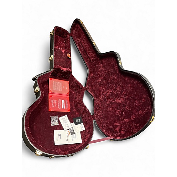 Used Gibson Custom Crimson Byrdland Natural Hollow Body Electric Guitar