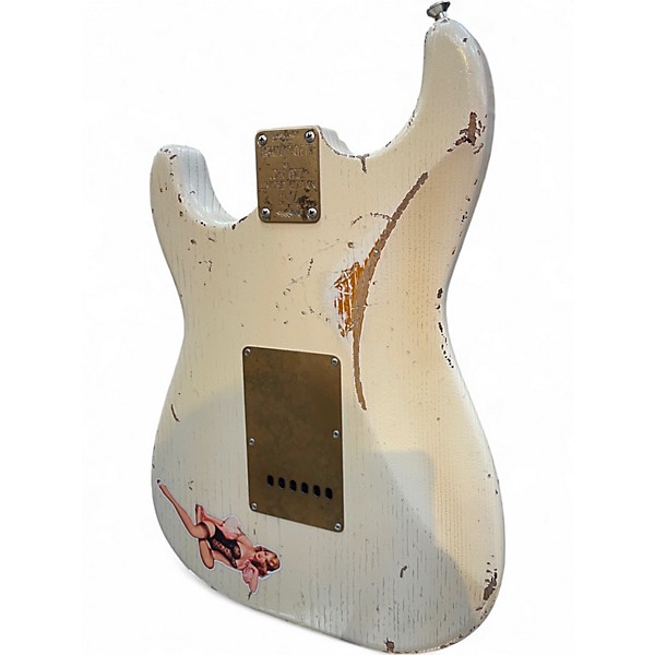 Used Paoletti Guitars ALFA LOFT SSS Road Worn White Solid Body Electric Guitar