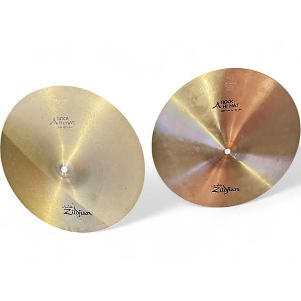 Used Zildjian 14in A Series Rock Hi Hat Pair Cymbal