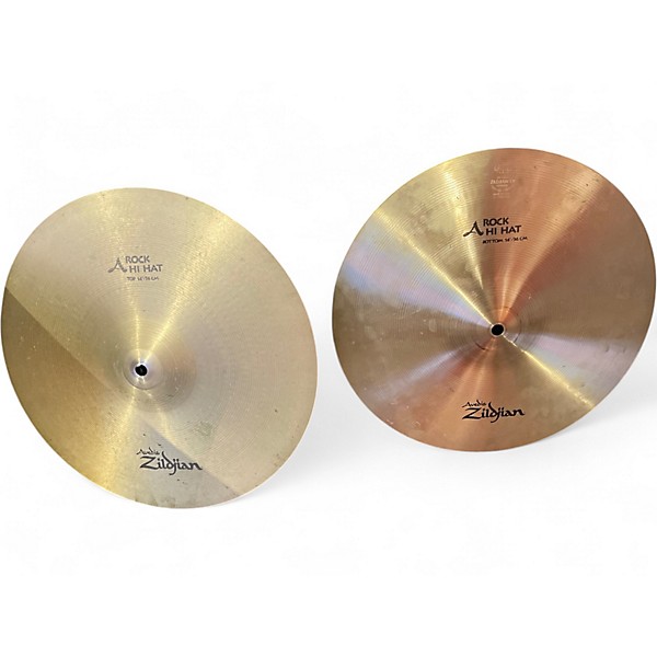 Used Zildjian 14in A Series Rock Hi Hat Pair Cymbal