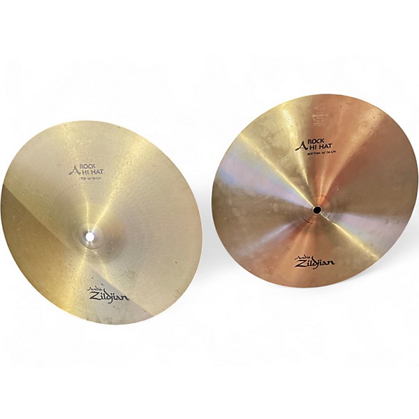 Used Zildjian 14in A Series Rock Hi Hat Pair Cymbal