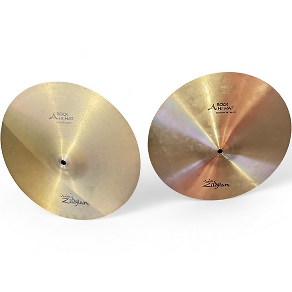 Used Zildjian 14in A Series Rock Hi Hat Pair Cymbal