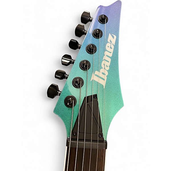 Used Ibanez rg631alf BLUE CHAMELEON Solid Body Electric Guitar