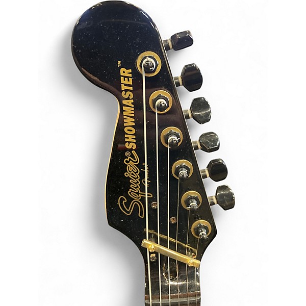 Used Squier Showmaster Black Solid Body Electric Guitar
