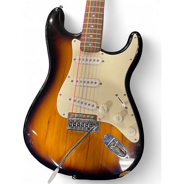 Used Squier Standard Stratocaster 2 Color Sunburst Solid Body Electric Guitar