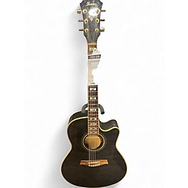 Used Ibanez AEF30E Trans Black Acoustic Electric Guitar