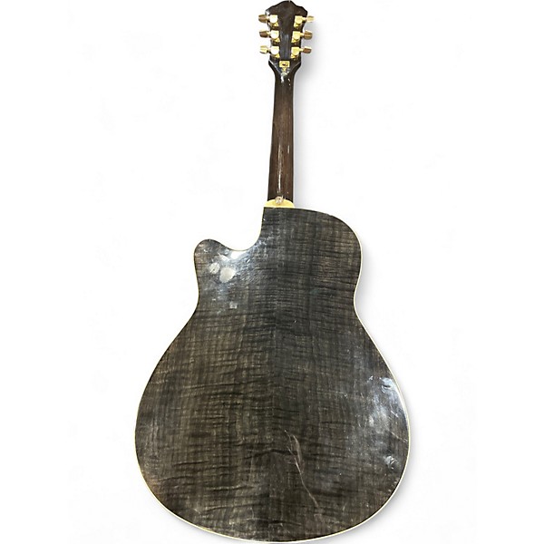 Used Ibanez AEF30E Trans Black Acoustic Electric Guitar