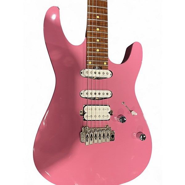 Used Harley Benton  fusion 3 Pink Solid Body Electric Guitar