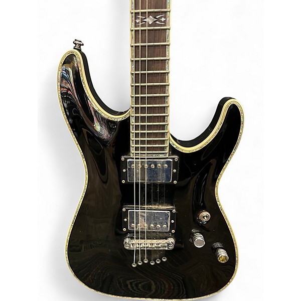 Used Schecter Guitar Research C1 Elite  Black  Solid Body Electric Guitar