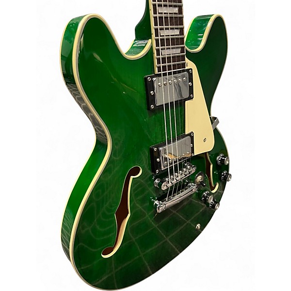 Used 2020 Firefly jsn Green Hollow Body Electric Guitar