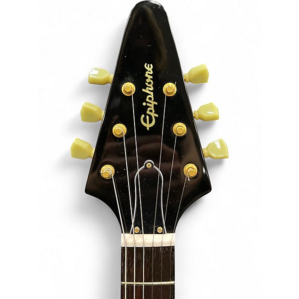 Used Epiphone 1958 Korina Flying V Natural Solid Body Electric Guitar