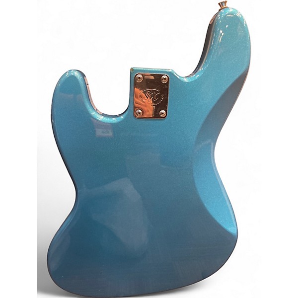 Used SX STANDARD Blue Electric Bass Guitar