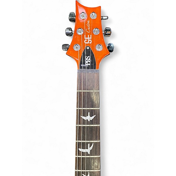 Used PRS SE Custom 24 Amber Solid Body Electric Guitar