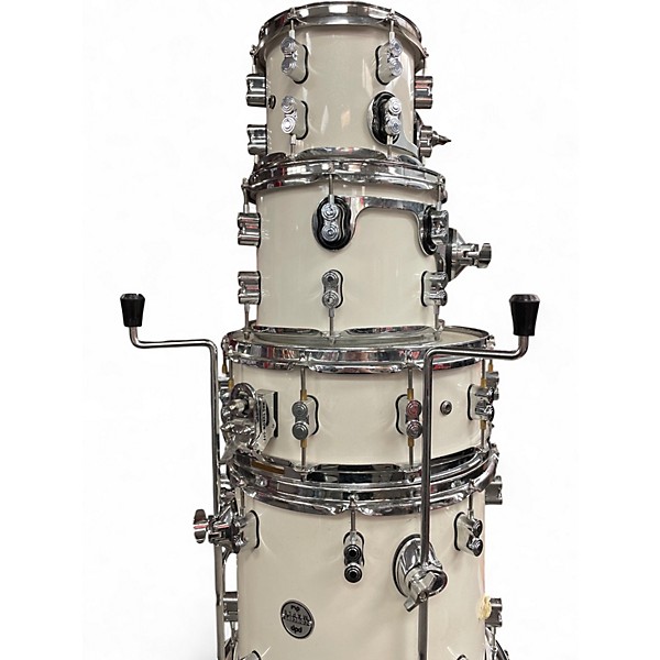 Used PDP by DW 7 Piece Concept Series PEARLESCENT WHITE Drum Kit
