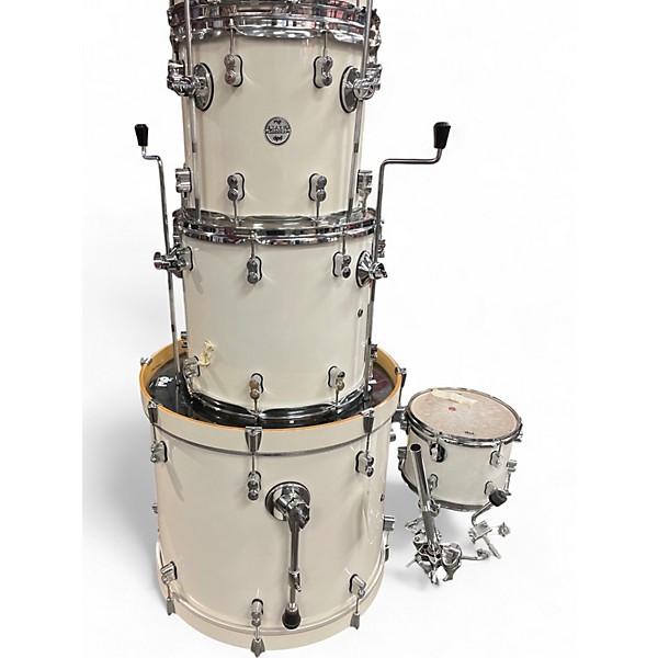 Used PDP by DW 7 Piece Concept Series PEARLESCENT WHITE Drum Kit