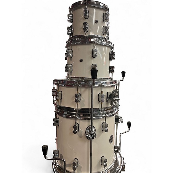 Used PDP by DW 7 Piece Concept Series PEARLESCENT WHITE Drum Kit