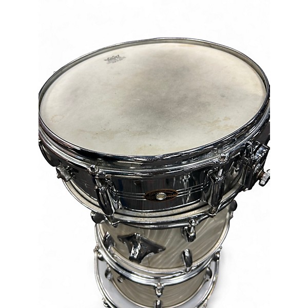 Vintage 1985 Slingerland 5 Piece Gene Krupa Deluxe White Drum Kit