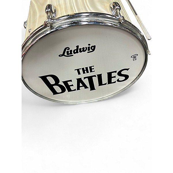 Vintage 1985 Slingerland 5 Piece Gene Krupa Deluxe White Drum Kit