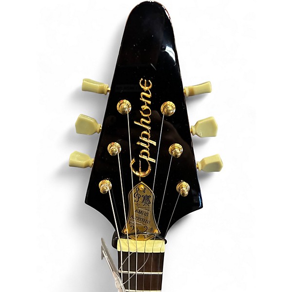 Used Epiphone JOE BONAMASSA "AMOS" FLYING V Natural Solid Body Electric Guitar