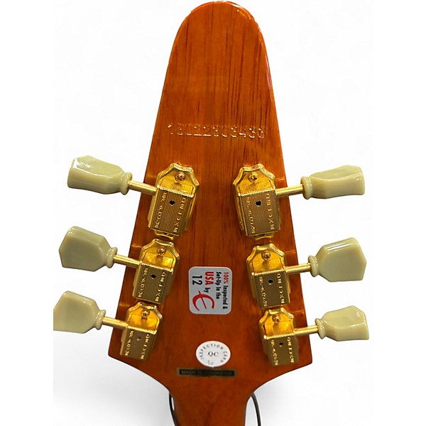 Used Epiphone JOE BONAMASSA "AMOS" FLYING V Natural Solid Body Electric Guitar