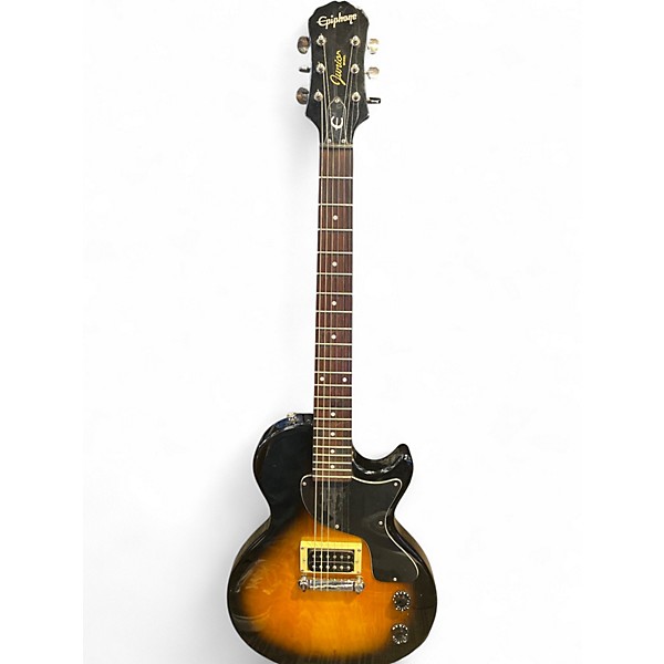Used Epiphone Les Paul Junior Single Cut Sunburst Solid Body Electric Guitar