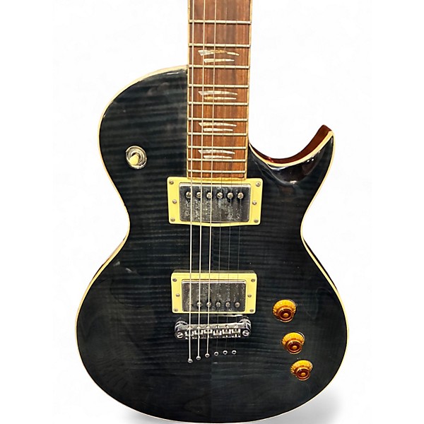 Used Mitchell MS450 Trans Black Solid Body Electric Guitar