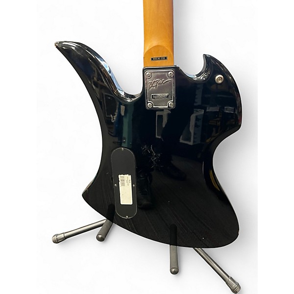 Used B.C. Rich Bronze Series Mockingbird Black Solid Body Electric Guitar