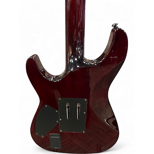 Used Schecter Guitar Research Hellraiser C1 Floyd Rose Black Cherry Solid Body Electric Guitar