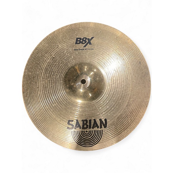 Used SABIAN 14in B8X Thin Crash Cymbal