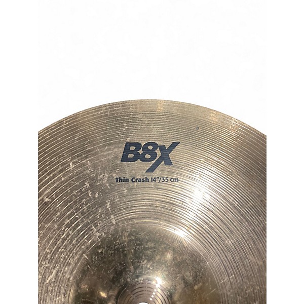 Used SABIAN 14in B8X Thin Crash Cymbal
