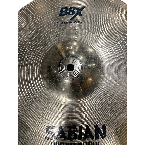 Used SABIAN 14in B8X Thin Crash Cymbal