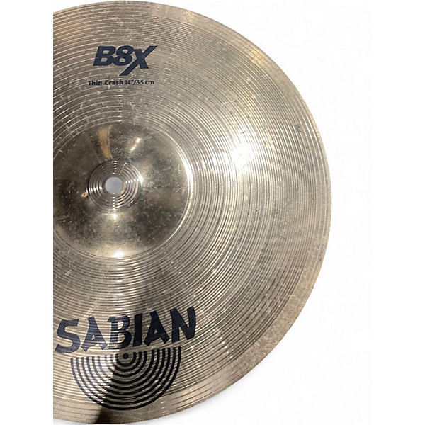 Used SABIAN 14in B8X Thin Crash Cymbal