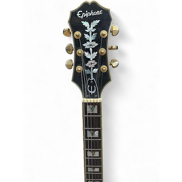 Used 2004 Epiphone Sheraton II Antique Natural Hollow Body Electric Guitar