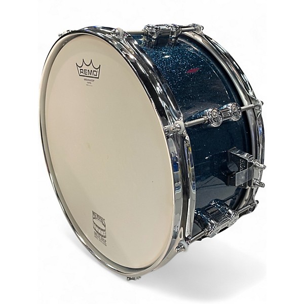 Used SONOR 13in AQX SNARE BLUE SPARKLE Drum