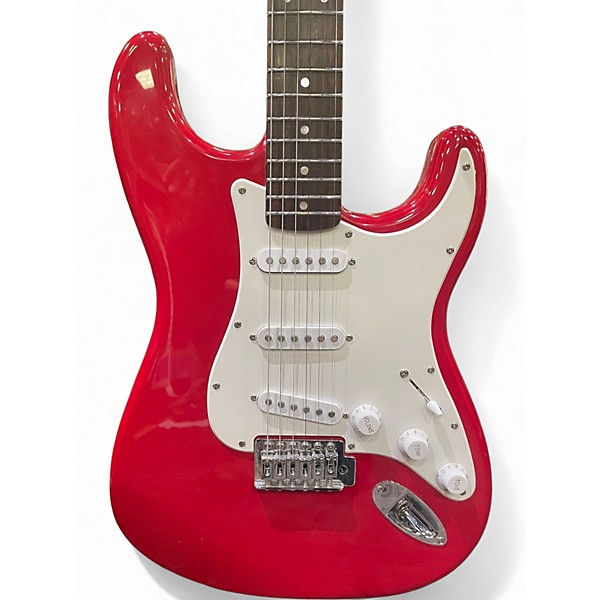 Used Squier Bullet Stratocaster RED Solid Body Electric Guitar