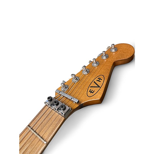 Used EVH Frankie Relic White Solid Body Electric Guitar