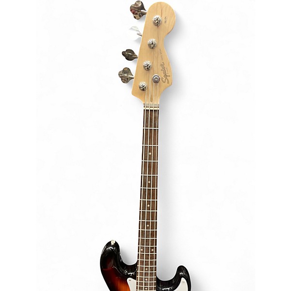 Used Squier Affinity Jazz Bass 2 Color Sunburst Electric Bass Guitar