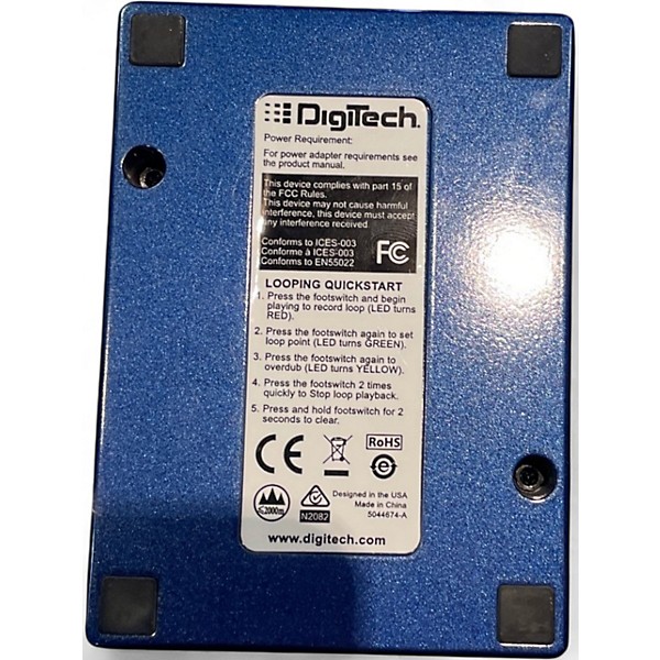 Used DigiTech JamMan XT Vocal Looper Pedal