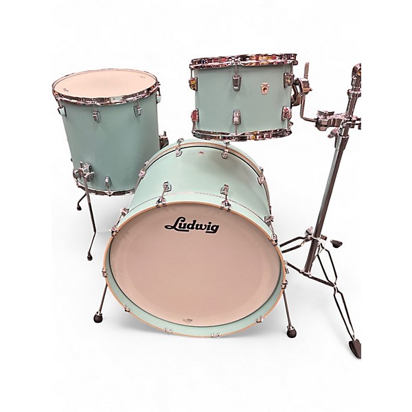 Used Ludwig 3 Piece Neusonic Skyline Blue Drum Kit