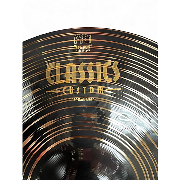Used MEINL 16in Classics Custom Dark Crash Cymbal