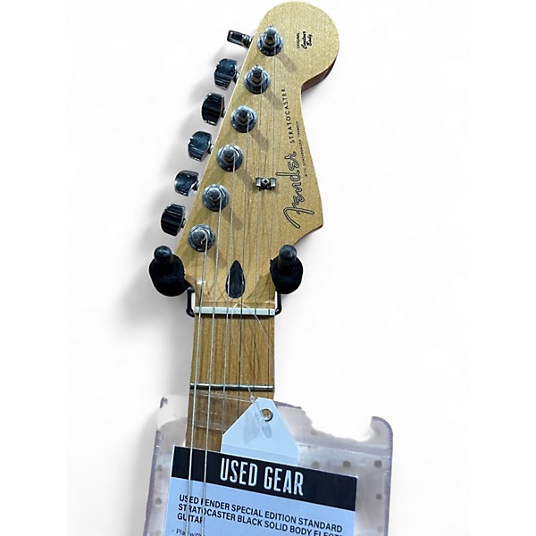 Used Fender Special Edition Standard Stratocaster Black Solid Body Electric Guitar