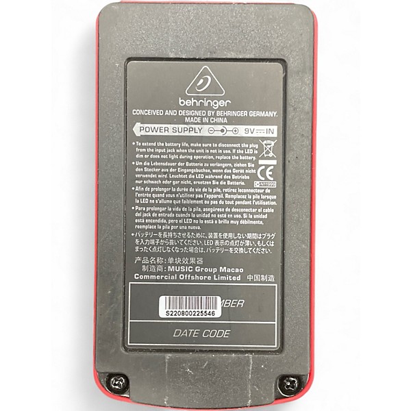 Used Behringer CL9 Compressor/Limiter Effect Pedal