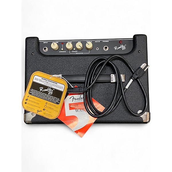 Used Fender Rumble 25 25W 1x10 Bass Combo Amp