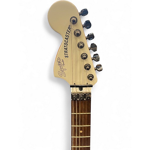 Used Squier Contemporary Active Stratocaster HH White Solid Body Electric Guitar