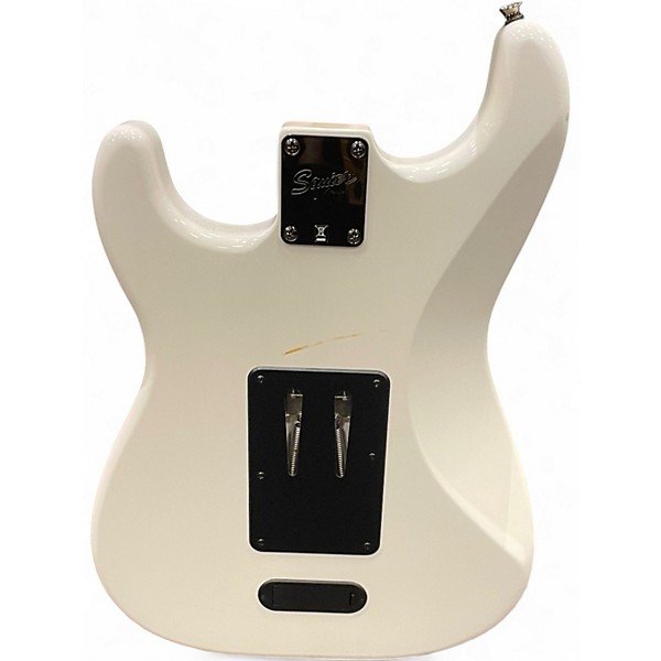 Used Squier Contemporary Active Stratocaster HH White Solid Body Electric Guitar