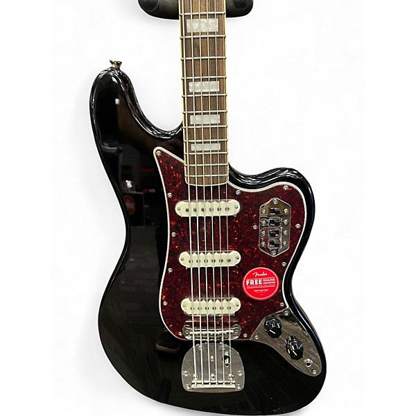 Used Squier CLASSIC VIBE BASS VI Black Electric Bass Guitar