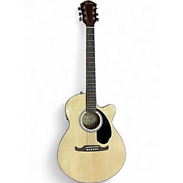 Used Fender fa-135 ce Natural Acoustic Guitar