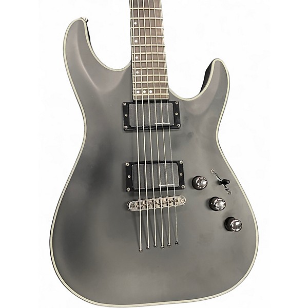 Used Schecter Guitar Research Blackjack SLS C-1 A MATTE BLACK Solid Body Electric Guitar